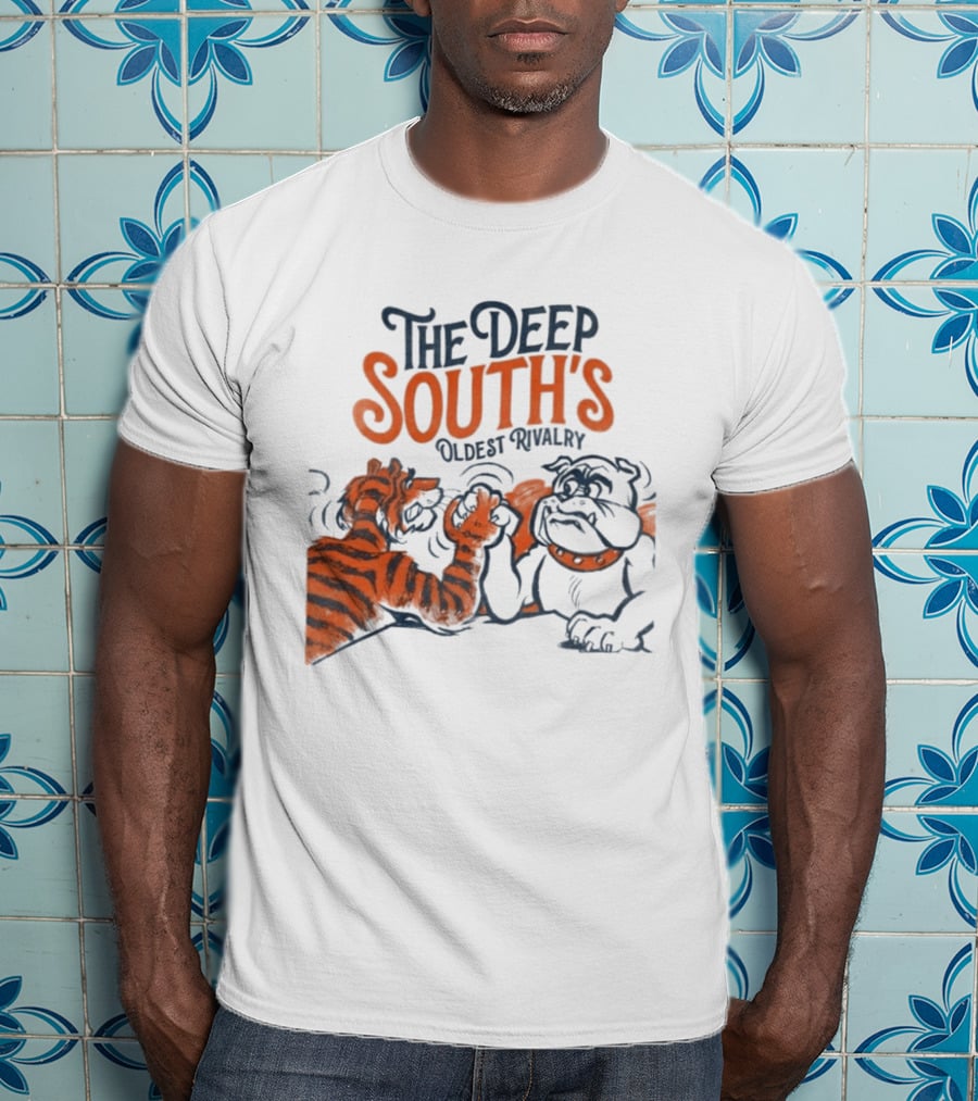 The Deep South's Oldest Rivalry Tiger Vs Bulldog T-Shirt