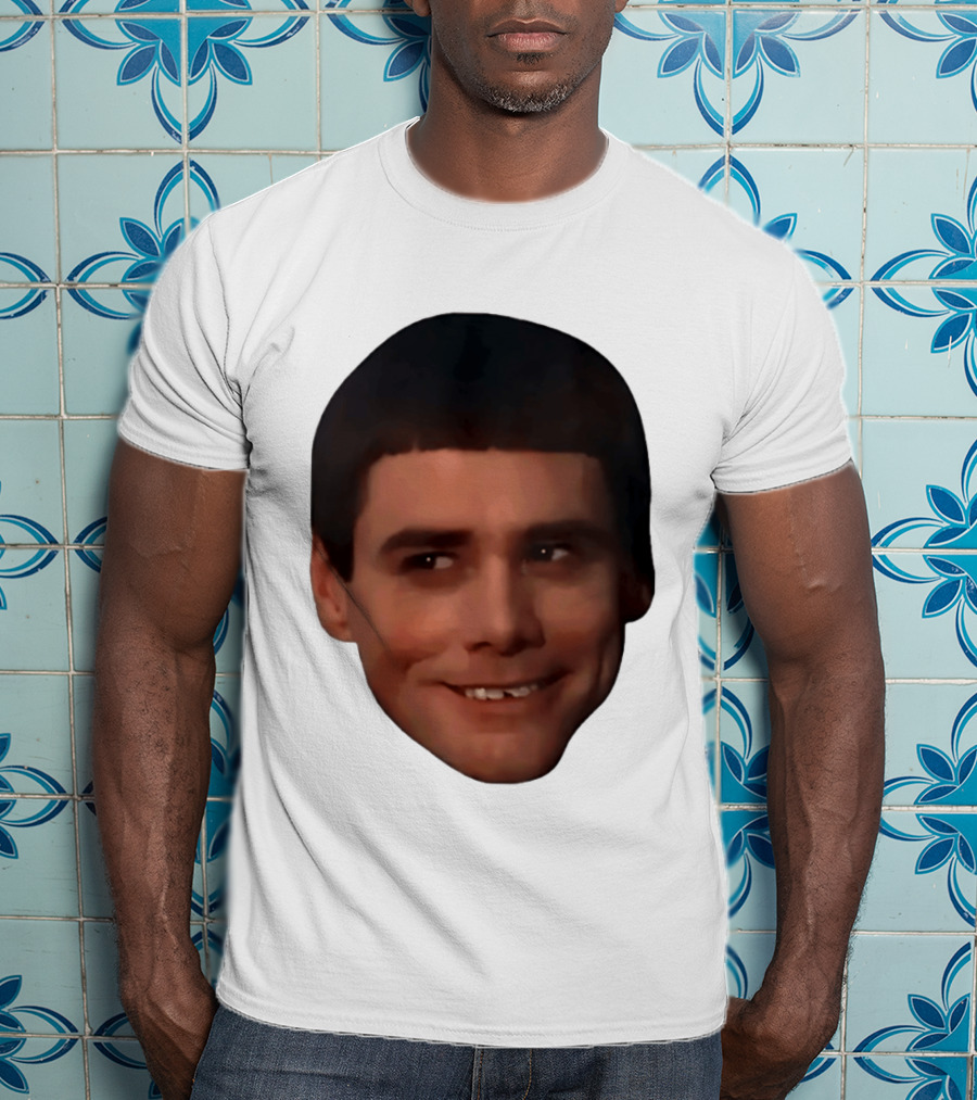 Jim Carrey Lloyd Christmas Dumb And Dumber Face Meme T-Shirt