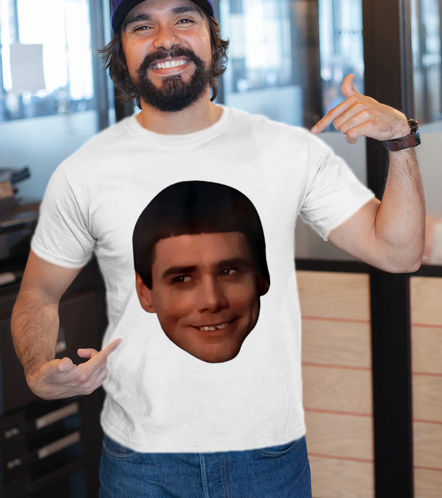 Jim Carrey Lloyd Christmas Dumb And Dumber Face Meme T-Shirt