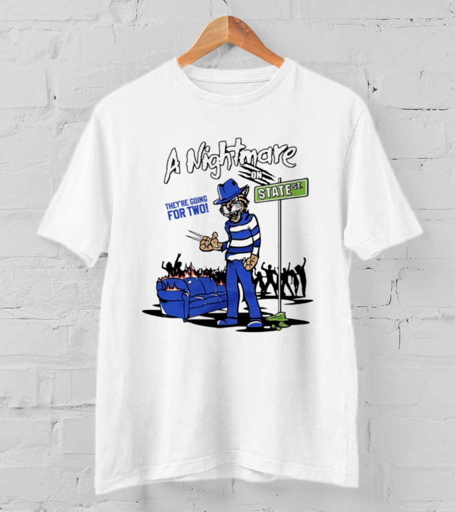 A Nightmare On State St They're Going For Two Kentucky T-Shirt