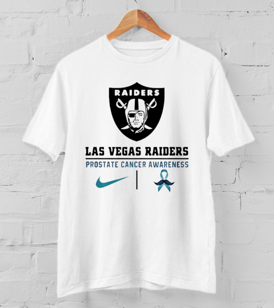 Las Vegas Raiders Prostate Cancer Awareness Nike Collaboration T-Shirt
