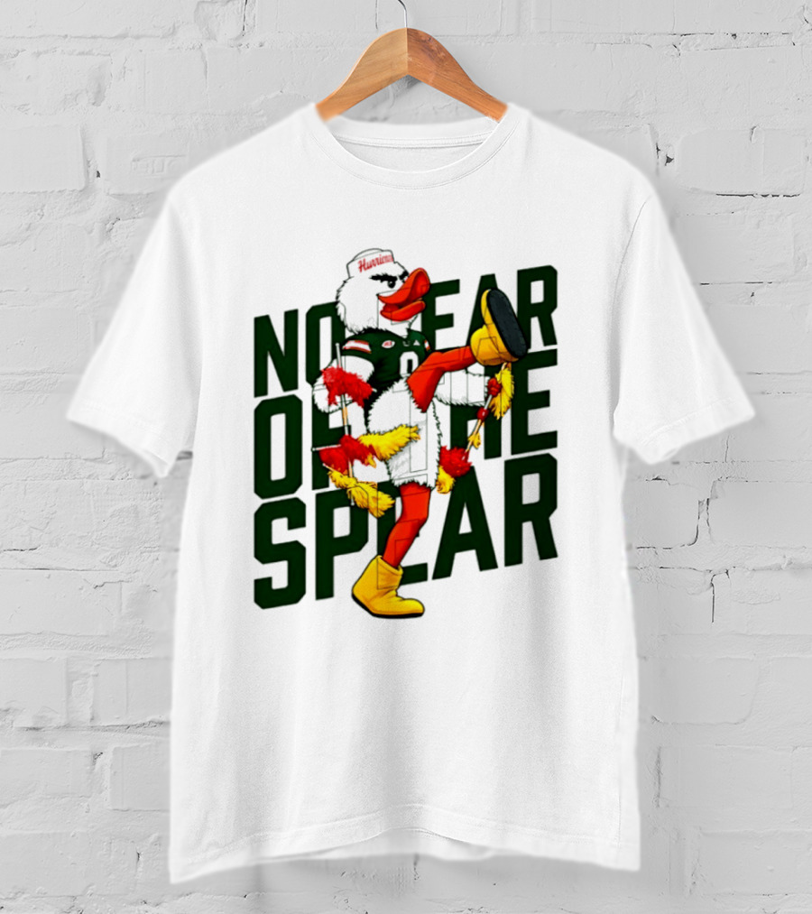 Miami Hurricanes No Fear Of The Spear Ibis Sports Team Rivalry T-Shirt