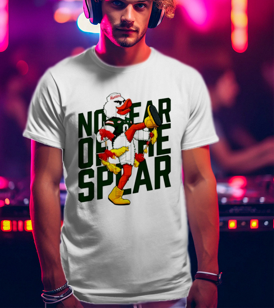 Miami Hurricanes No Fear Of The Spear Ibis Sports Team Rivalry T-Shirt