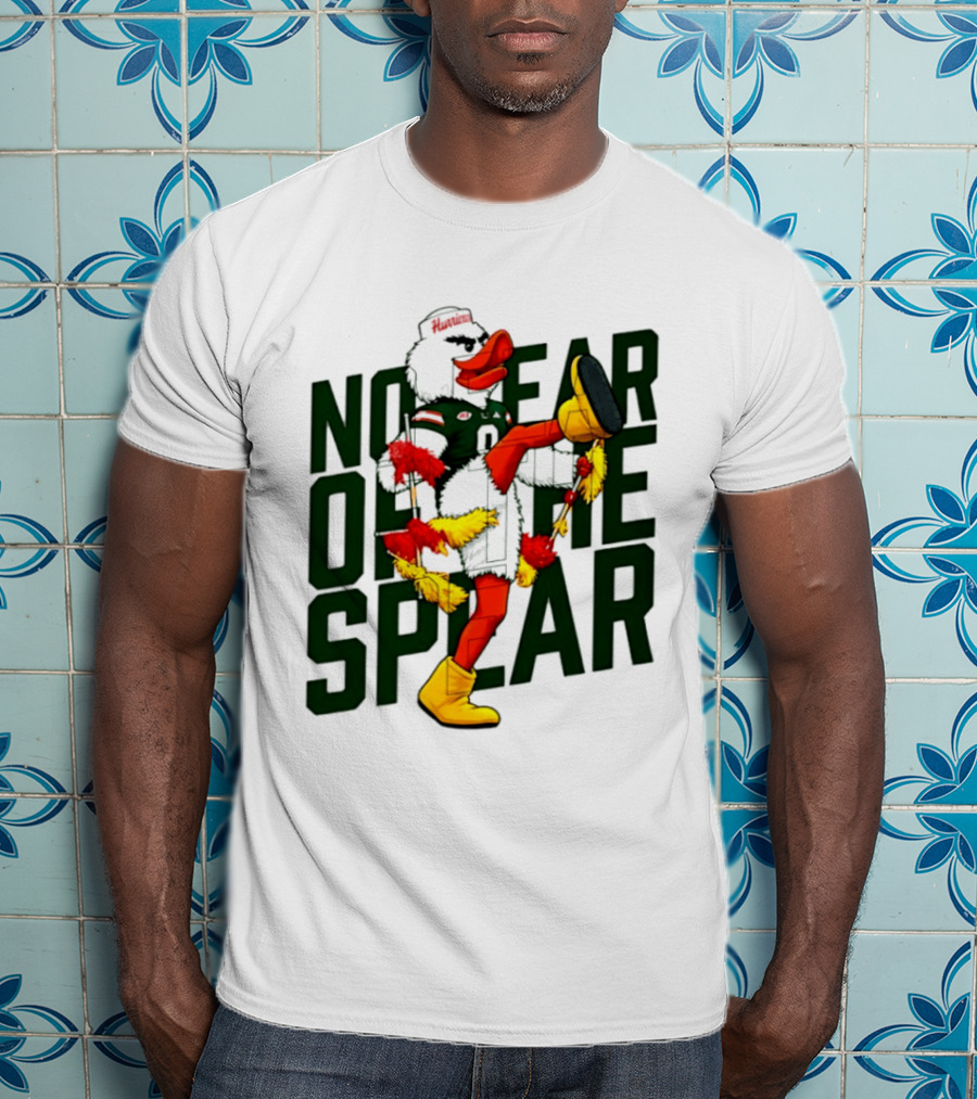Miami Hurricanes No Fear Of The Spear Ibis Sports Team Rivalry T-Shirt