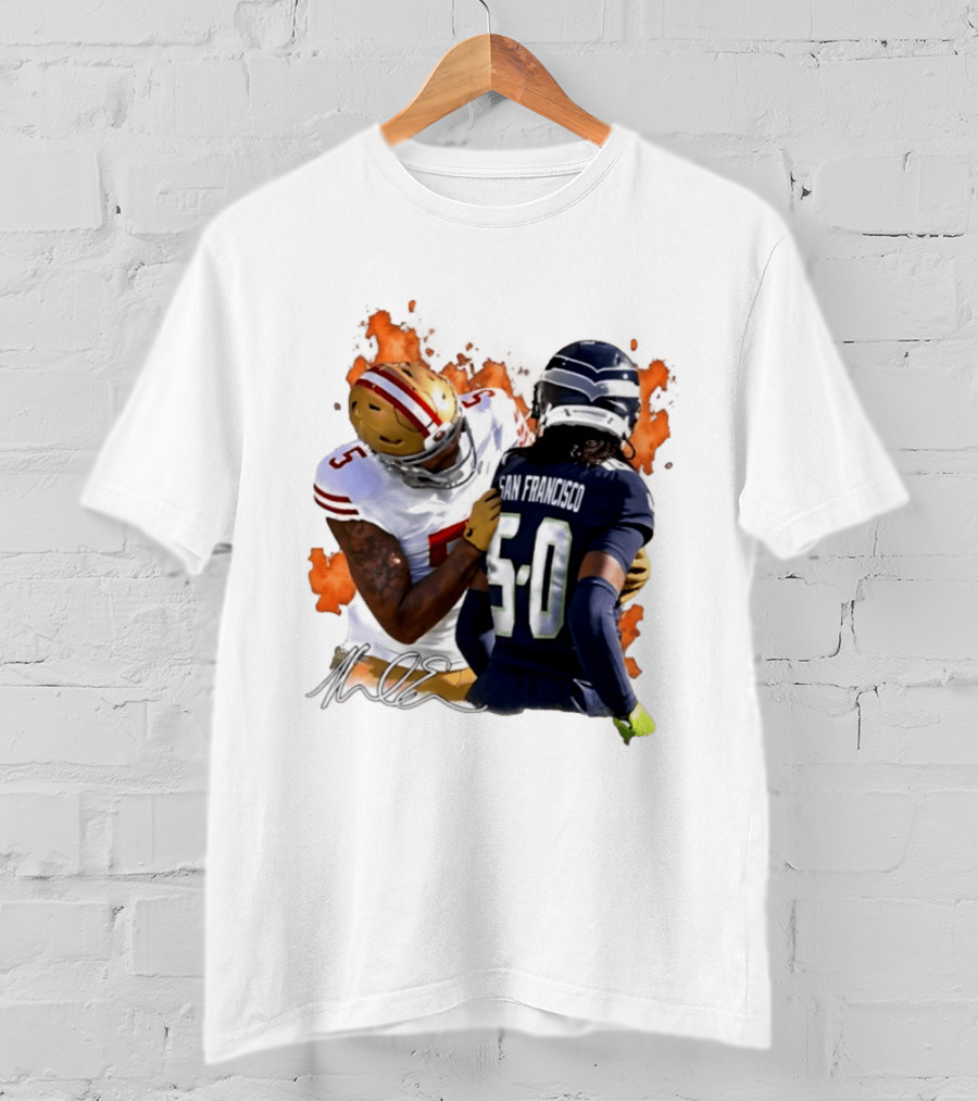 Mike Evans San Francisco 49ers Clash With Seattle Rival In Fiery Showdown T-Shirt
