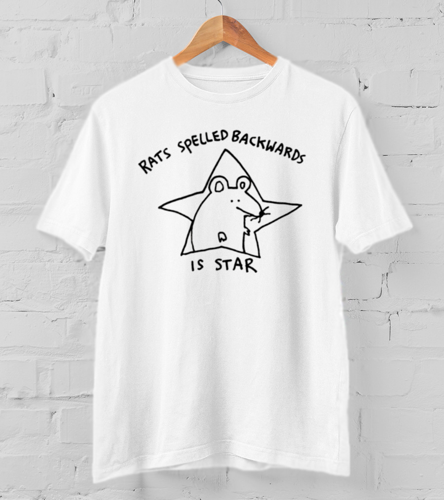 Rats Spelled Backwards Is Star Wordplay Frog T-Shirt