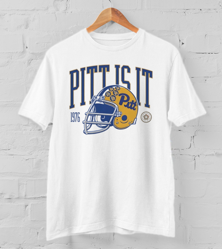 Pitt Is It National Champs 1976 Football Helmet T-Shirt