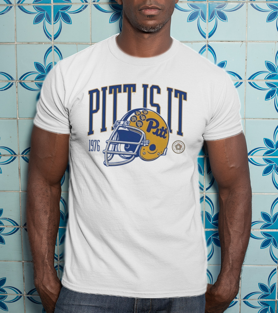 Pitt Is It National Champs 1976 Football Helmet T-Shirt
