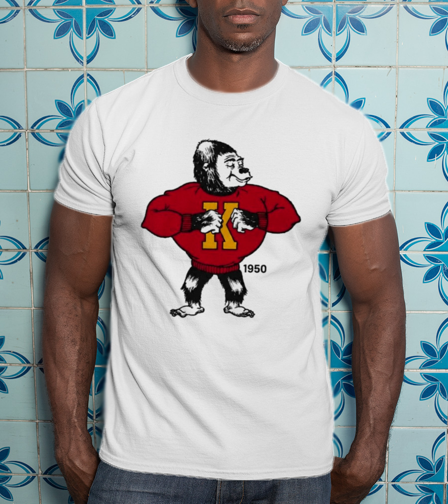 Pitt State Athletics Gorilla 1950 Vintage K Letter Sweater T-Shirt