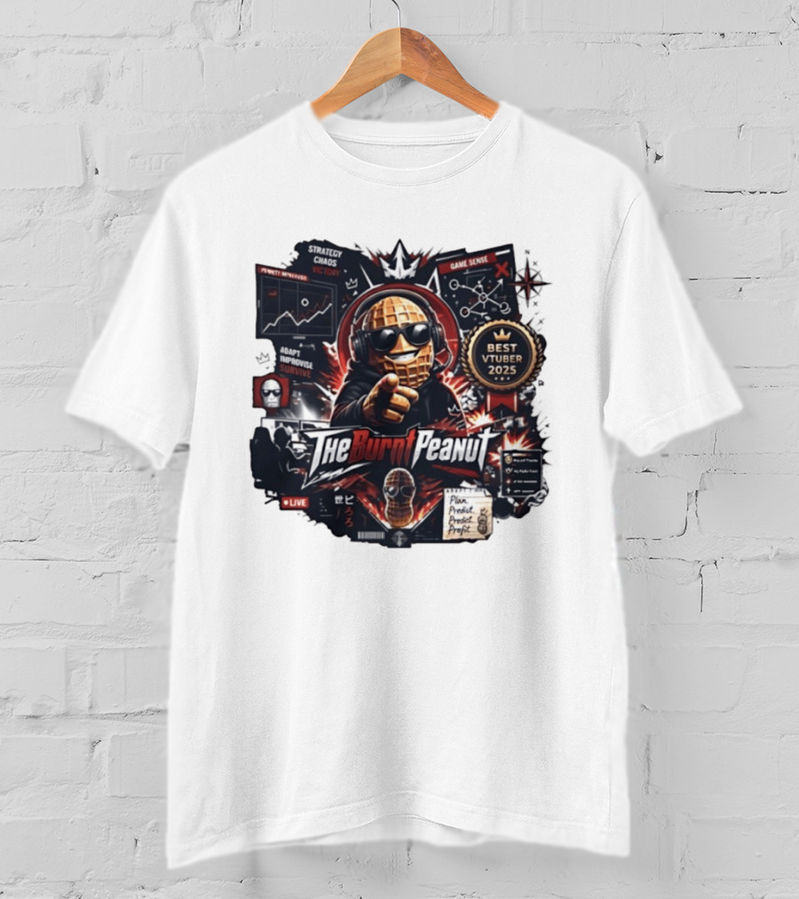 The Burnt Peanut Strategy Chaos Best VTuber 2025 T-Shirt