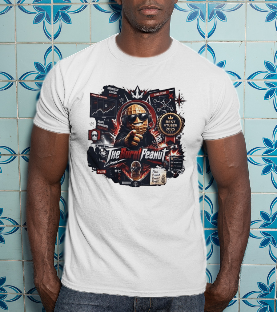 The Burnt Peanut Strategy Chaos Best VTuber 2025 T-Shirt