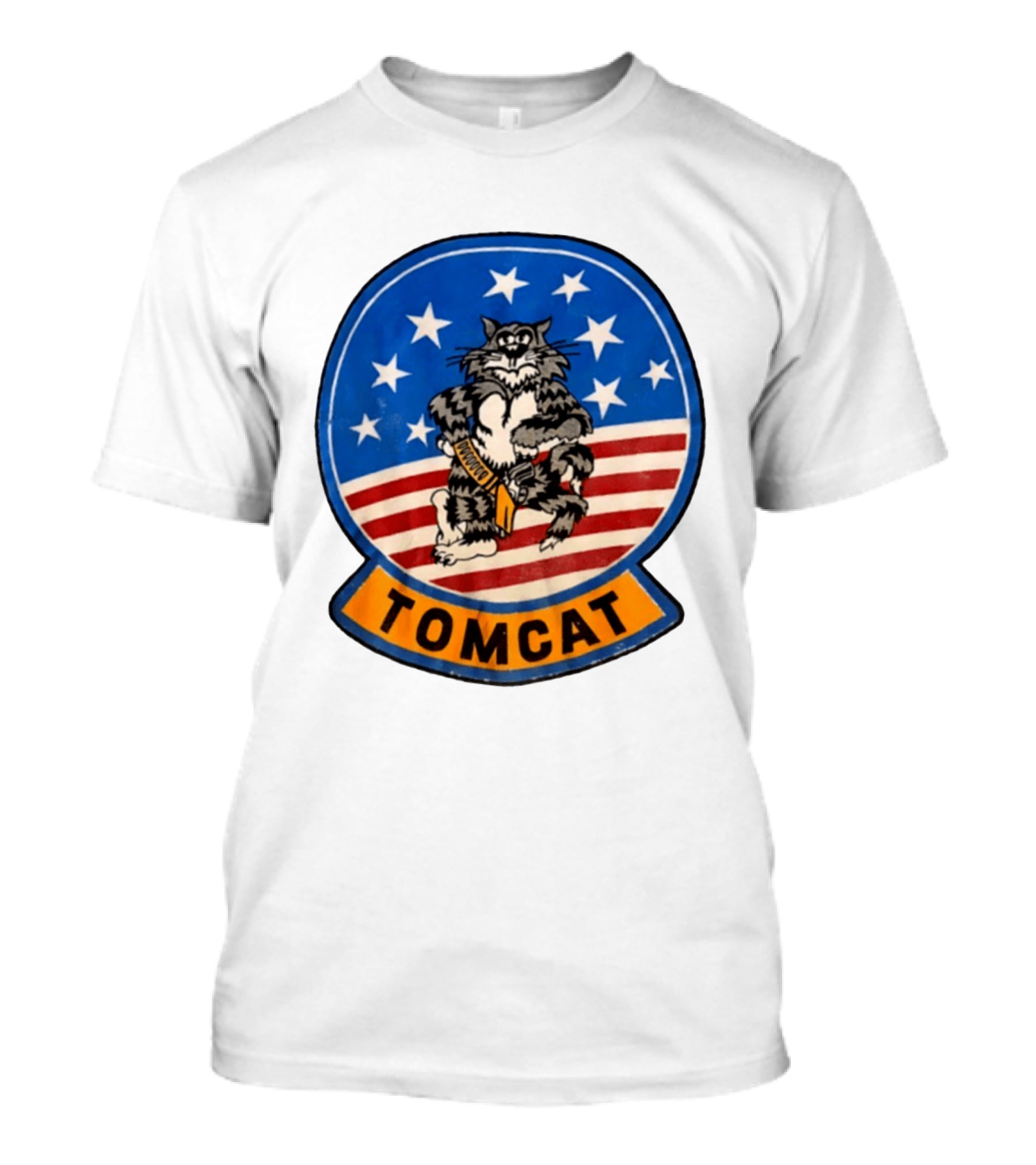 Tomcat 1987 JRS Enterprises Stars And Stripes Cat T-Shirt