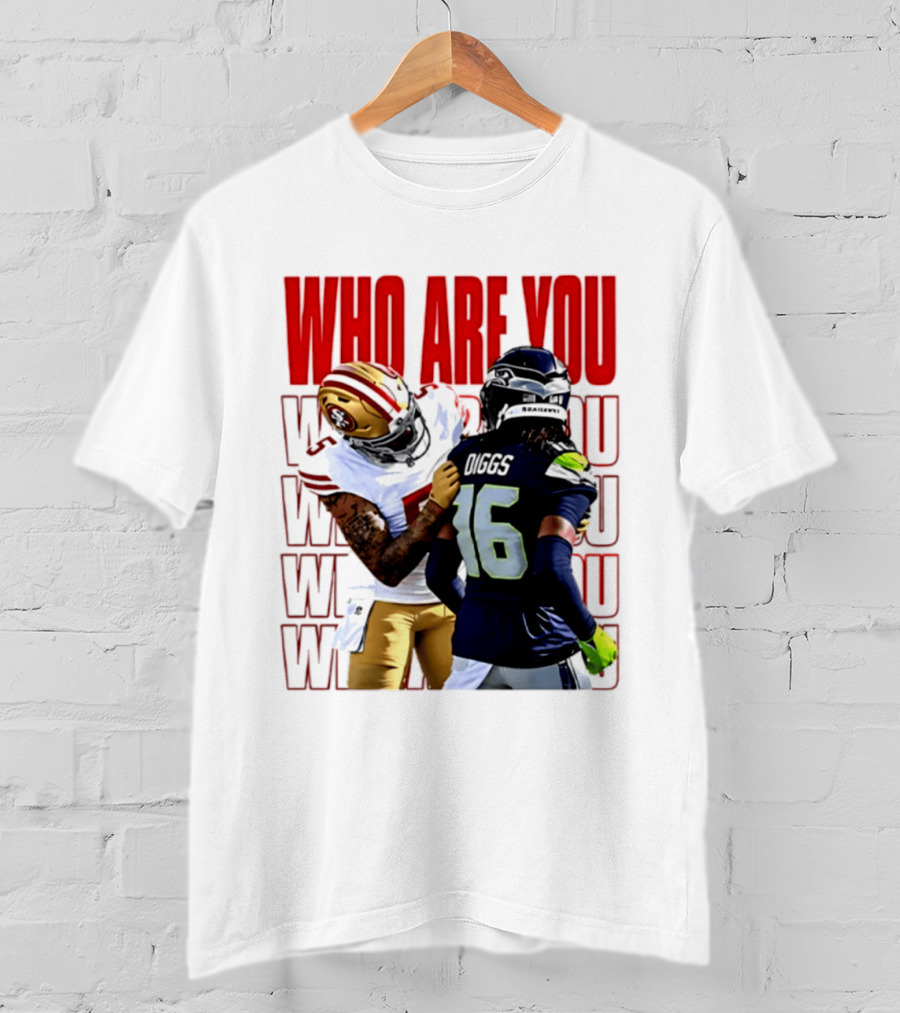 Who Are You Football Viral Moment Mike Evans Vs Trevon Diggs T-Shirt