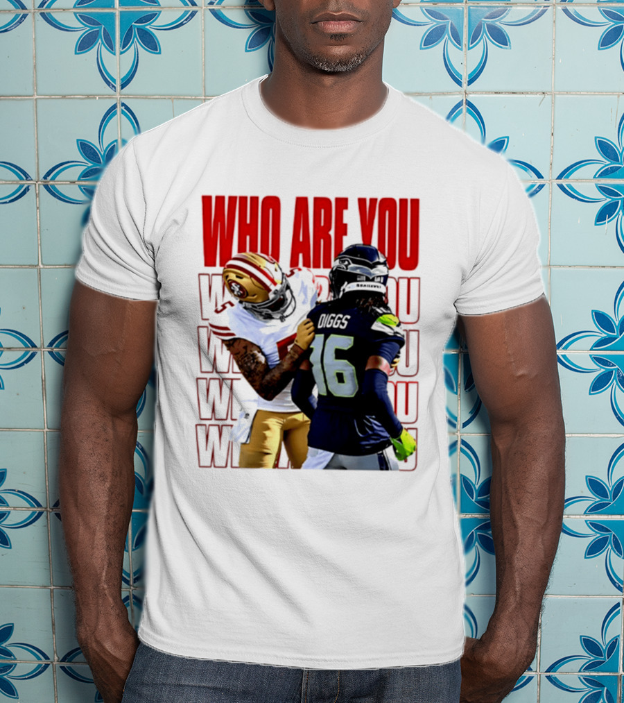 Who Are You Football Viral Moment Mike Evans Vs Trevon Diggs T-Shirt