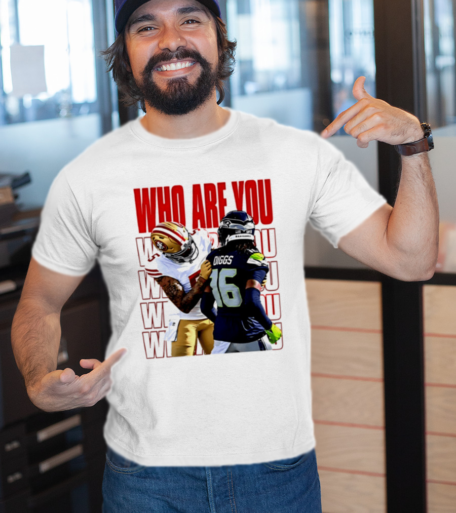 Who Are You Football Viral Moment Mike Evans Vs Trevon Diggs T-Shirt