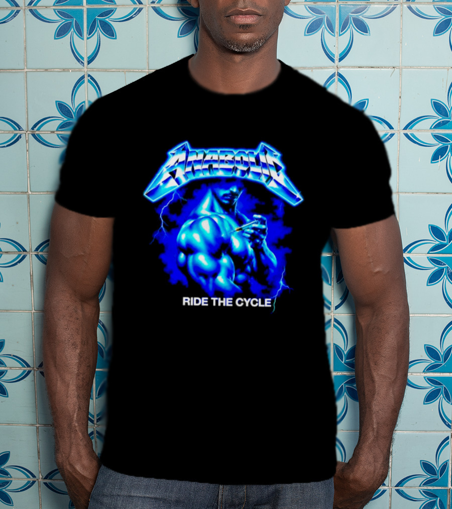 Anabolic Ride The Cycle Bodybuilding Gym Power Muscle Lightning Bodybuilder T-Shirt