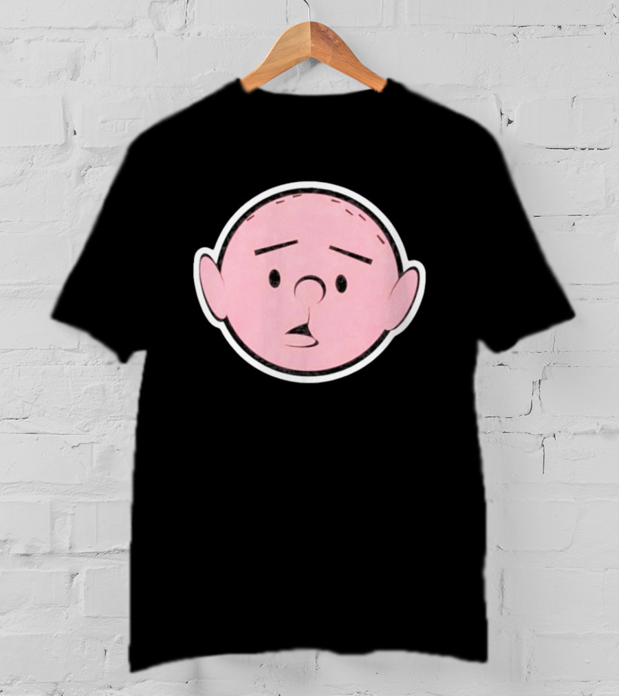 Cartoon Karl Pilkington Sticker Face Drawing T-Shirt