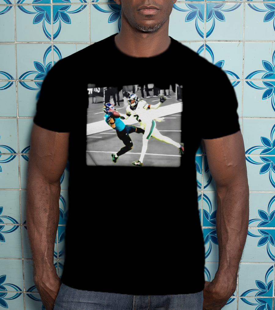 Jacksonville Jaguars Vs Philadelphia Eagles NFL Duel Action T-Shirt