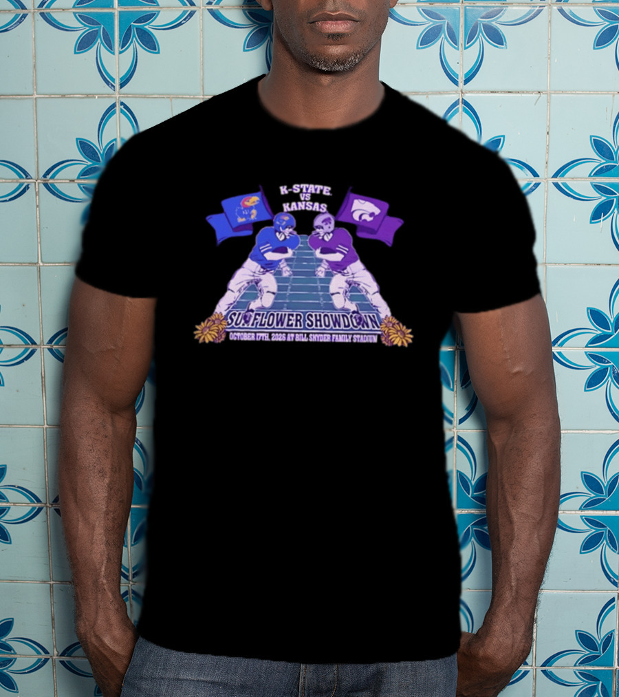 K State Vs Kansas Sunflower Showdown October 17th 2026 Bill Snyder Family Stadium T-Shirt