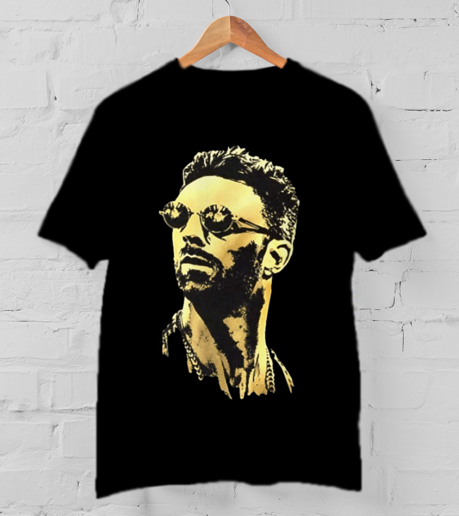 LA Knight Sunglasses Portrait Double Sided T-Shirt