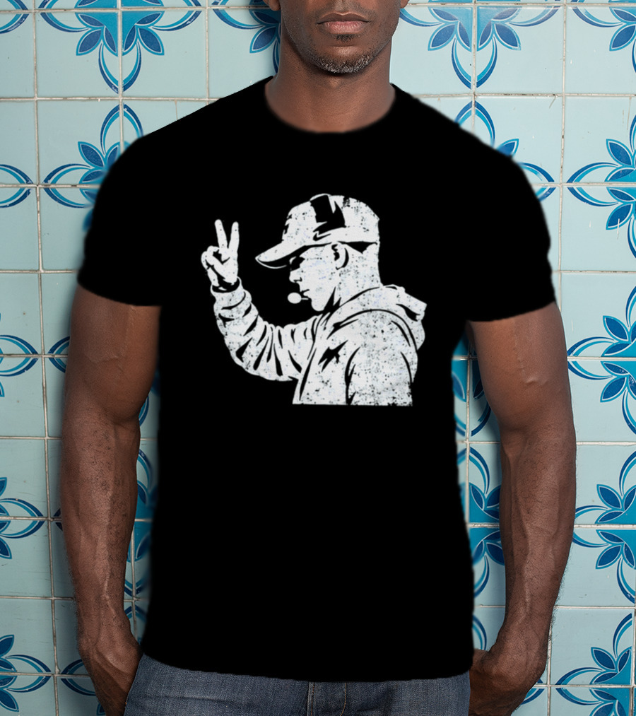 Matt Rhule Peace Gesture Nebraska Cornhuskers Coach T-Shirt
