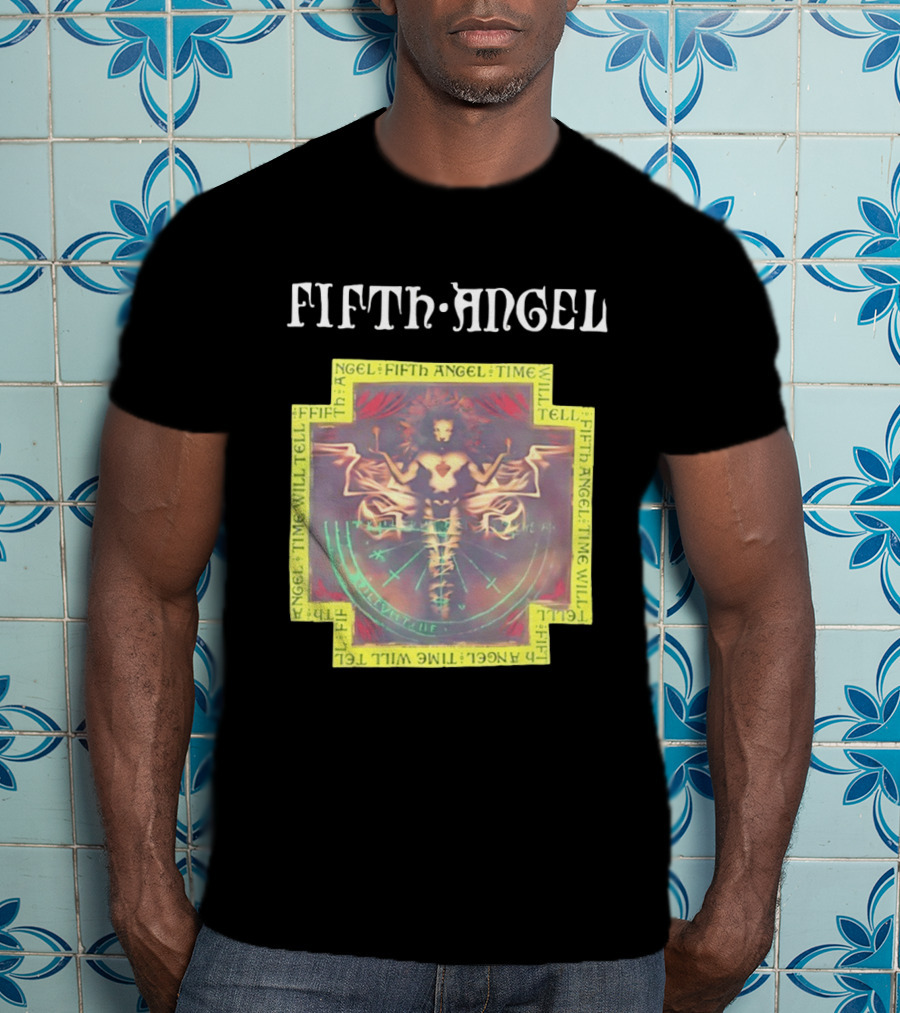Fifth Angel Time Will Tell Album Art Music Band T-Shirt
