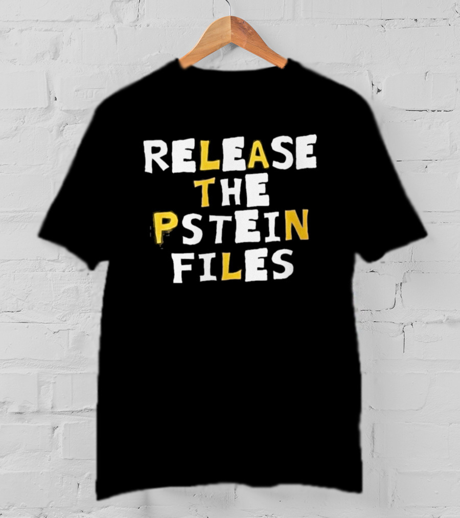 Release The Epstein Files Protest Text At Ohio Rally T-Shirt