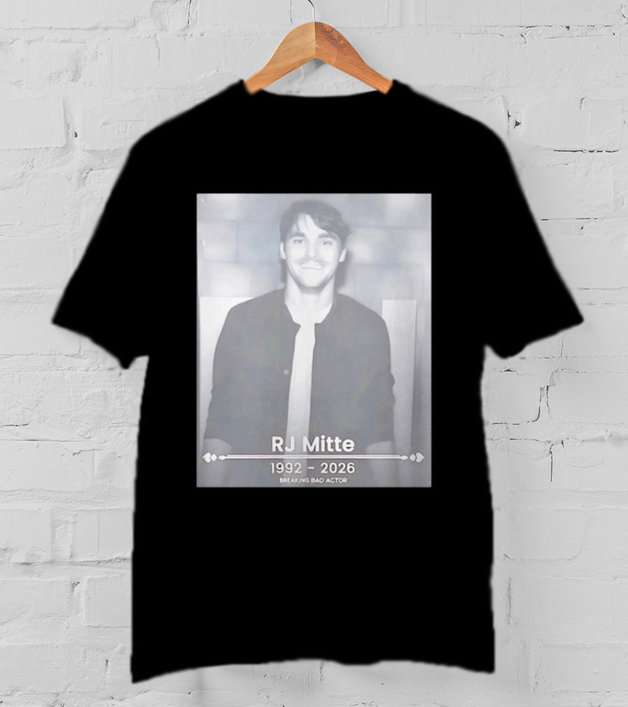 RJ Mitte 1992 2026 Breaking Bad Actor Memorial T-Shirt
