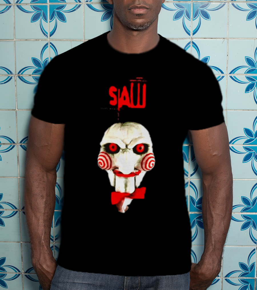 Saw Billy The Puppet Jigsaw Horror Movie Halloween T-Shirt