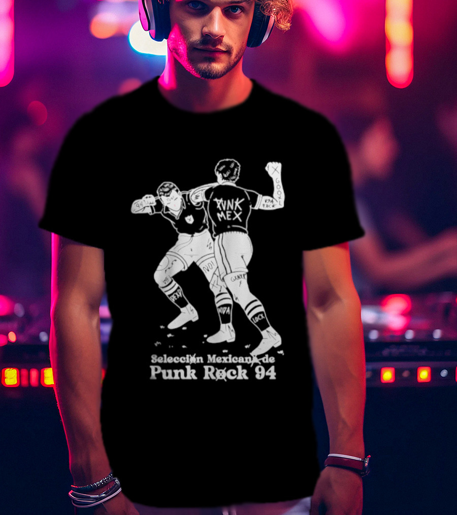 Seleccion Mexicana Punk Rock 94 Mexico Soccer Fighters T-Shirt