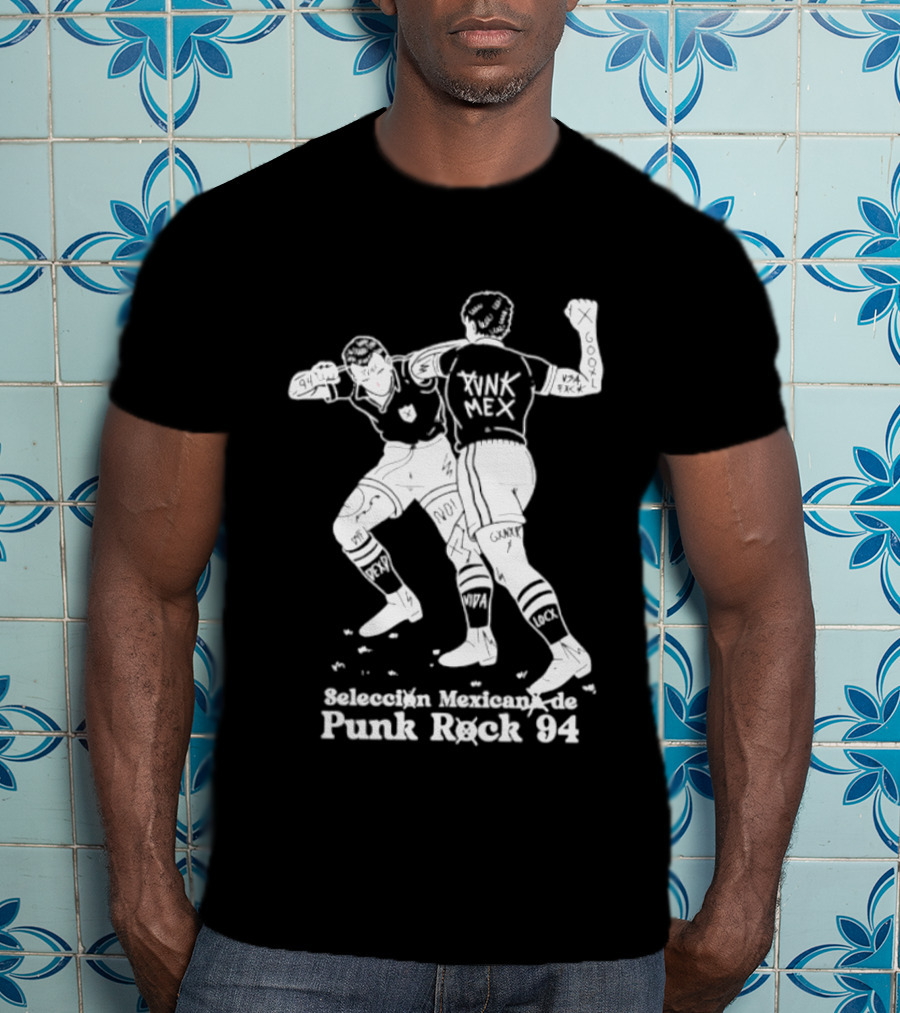Seleccion Mexicana Punk Rock 94 Mexico Soccer Fighters T-Shirt