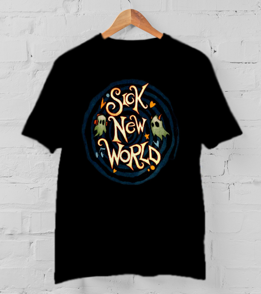 Sick New World Ghost Spiral Lineup Texas Festival Fort Worth Texas Motor Speedway Oct 24 2026 T-Shirt