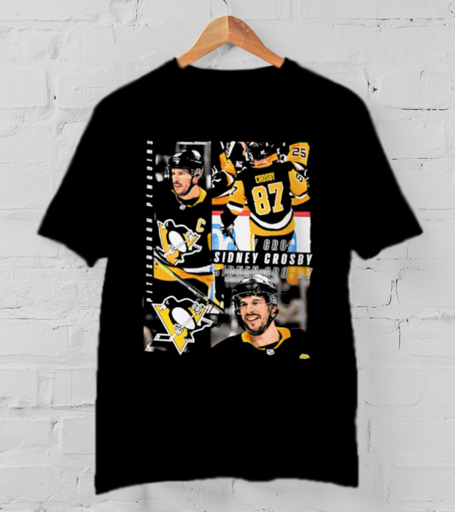 Sidney Crosby Pittsburgh Penguins 87 All For One Moment T-Shirt