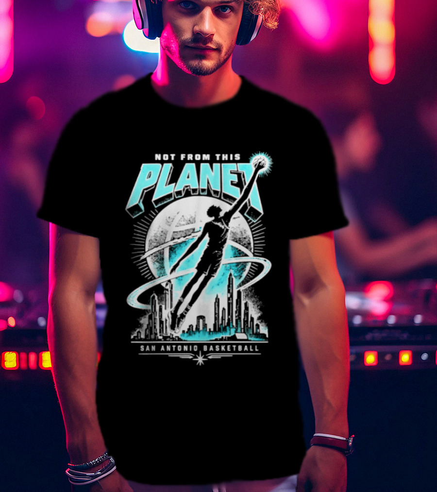 Victor Wembanyama Not From This Planet San Antonio Basketball T-Shirt