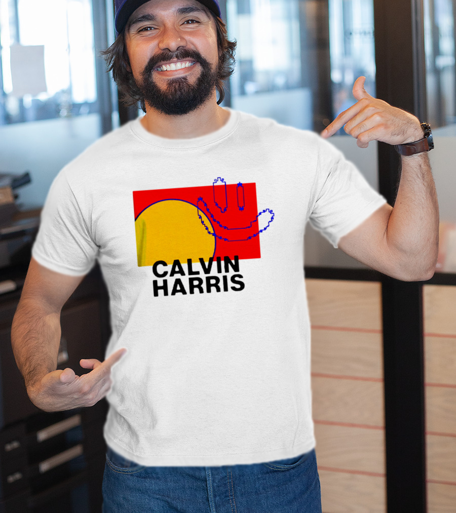 Calvin Harris North America 2027 Tour Dates Pixel T-Shirt