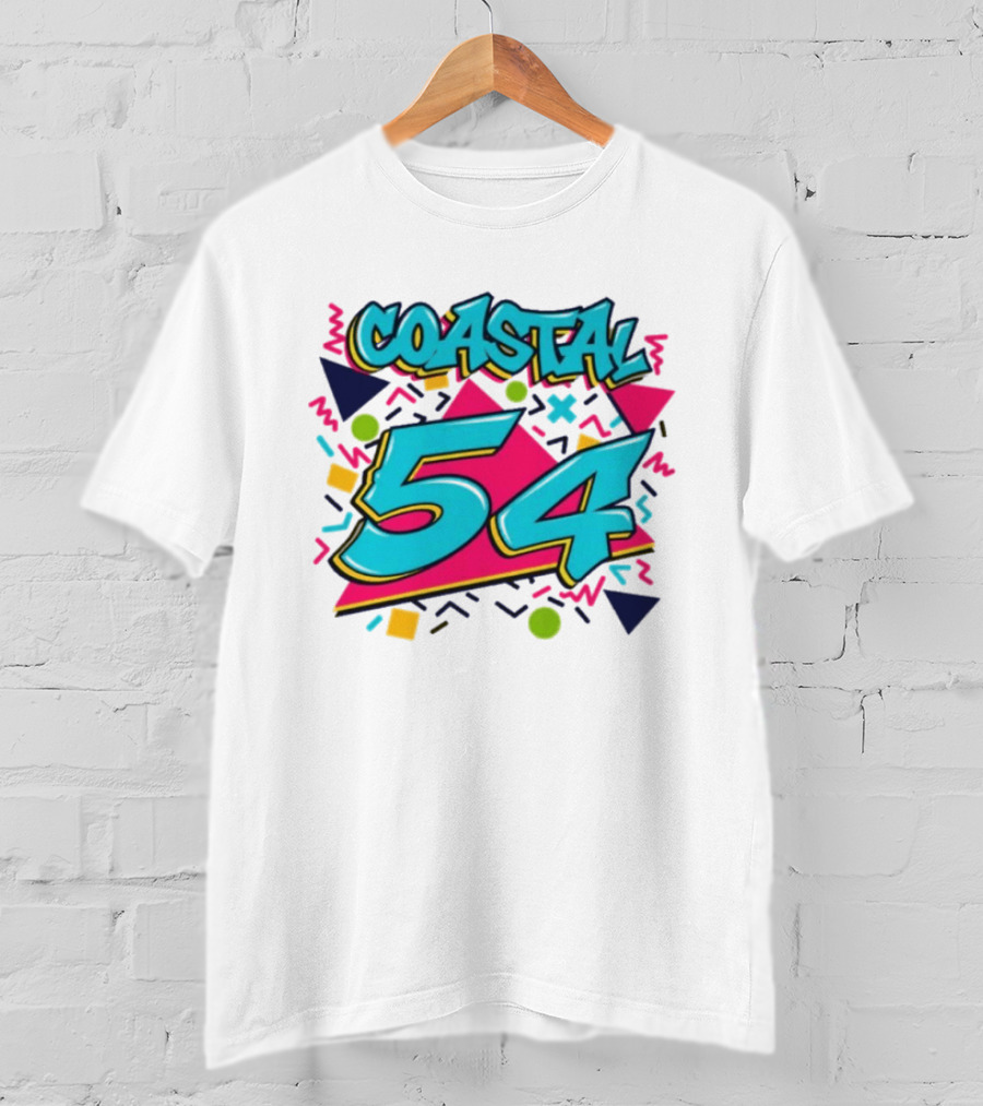 Coastal Carolina Chanticleers 54 Back To The 90s Neon T-Shirt