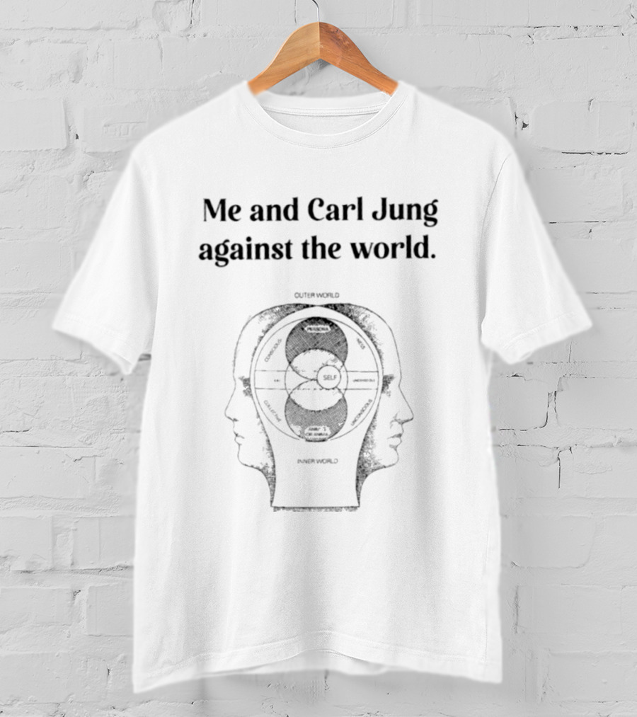 Me And Carl Jung Against The World Diagram Heads T-Shirt
