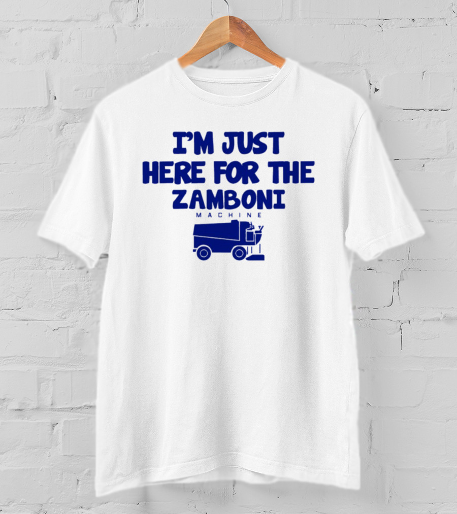 I'm Just Here For The Zamboni Machine Kentucky Wildcats Hockey T-Shirt