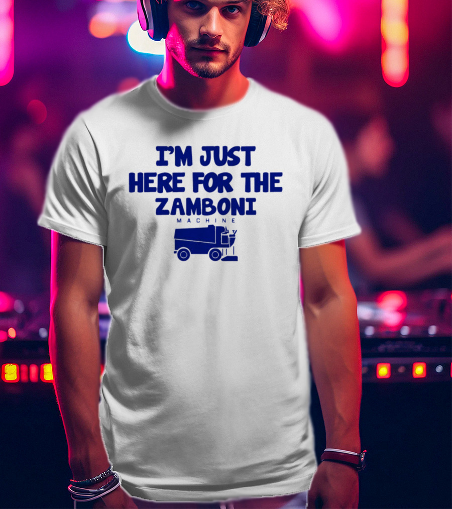 I'm Just Here For The Zamboni Machine Kentucky Wildcats Hockey T-Shirt