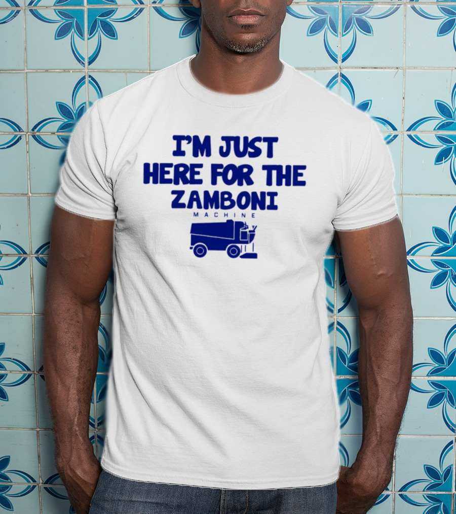 I'm Just Here For The Zamboni Machine Kentucky Wildcats Hockey T-Shirt