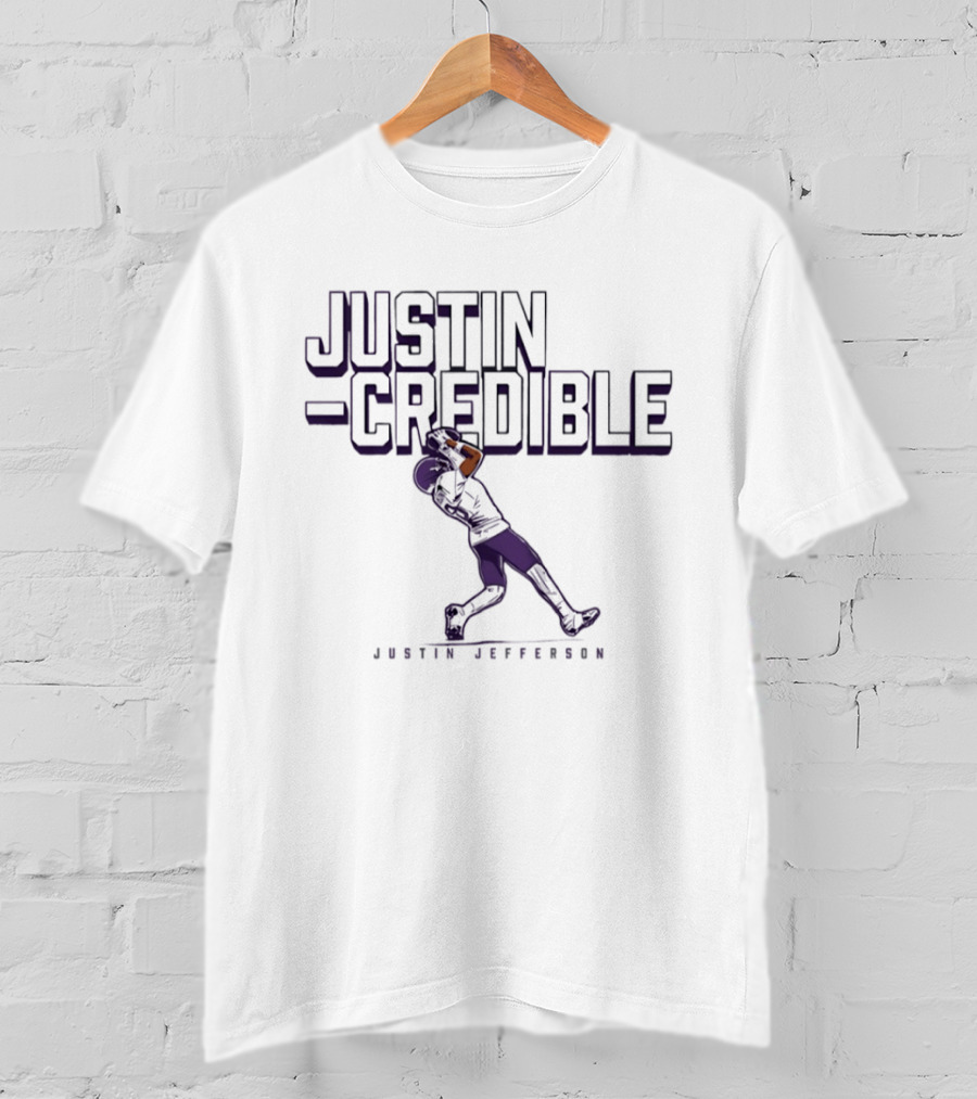 Justin Jefferson Justin Credible Minnesota Vikings T-Shirt