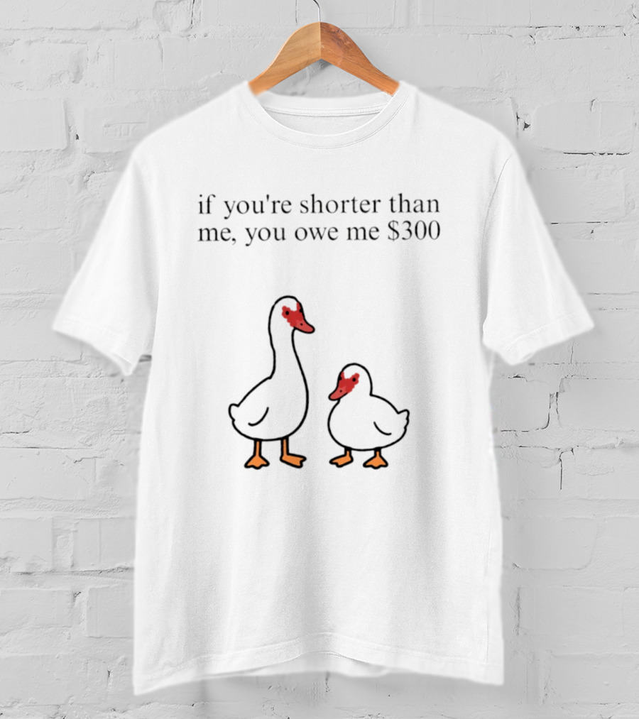 Muscovy Duck If You're Shorter Than Me You Owe Me $300 T-Shirt