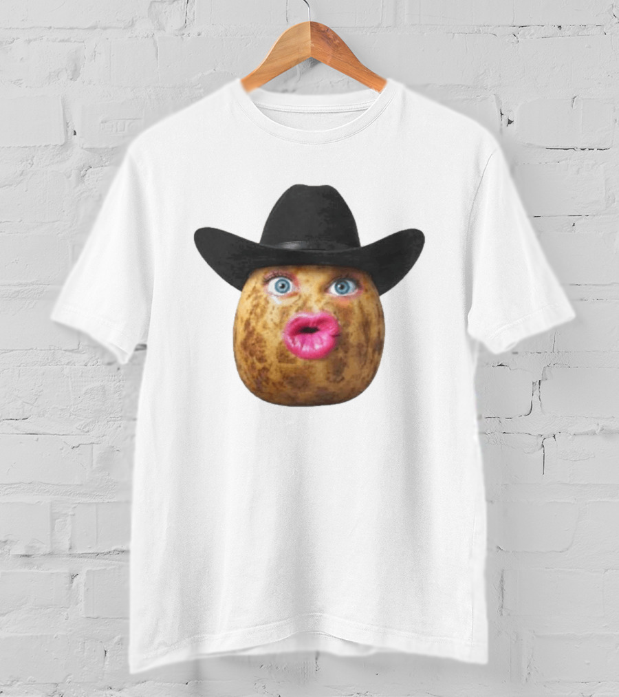 The Burnt Peanut Cowboy Hat Lips T-Shirt