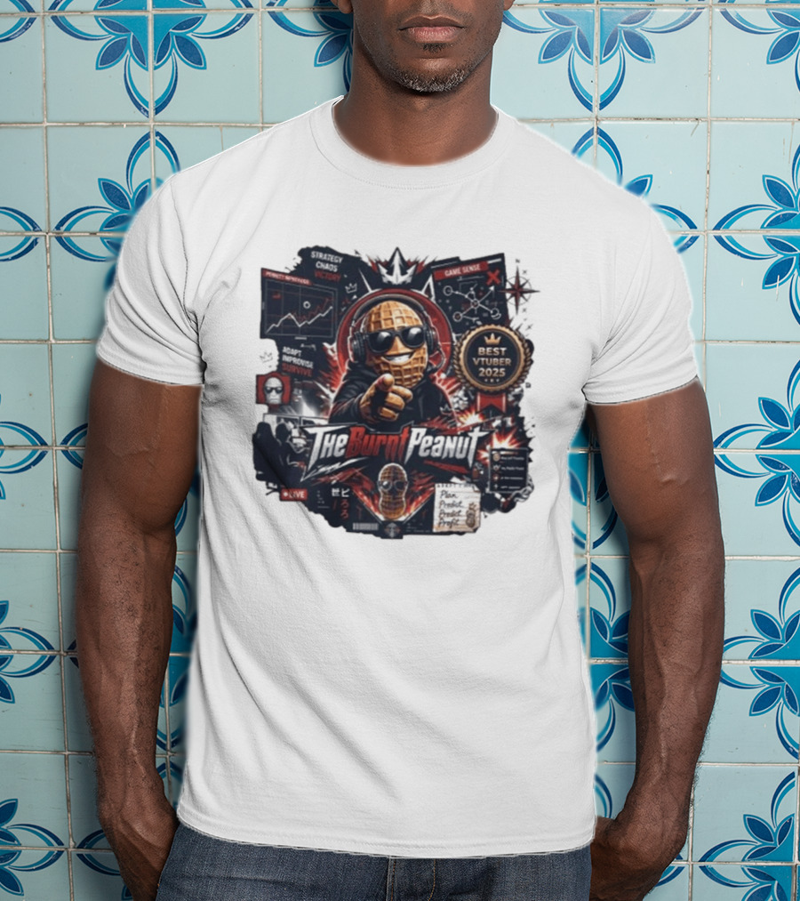 TheBurntPeanut Best VTuber 2025 Strategy Chaos Game Sense Victory T-Shirt