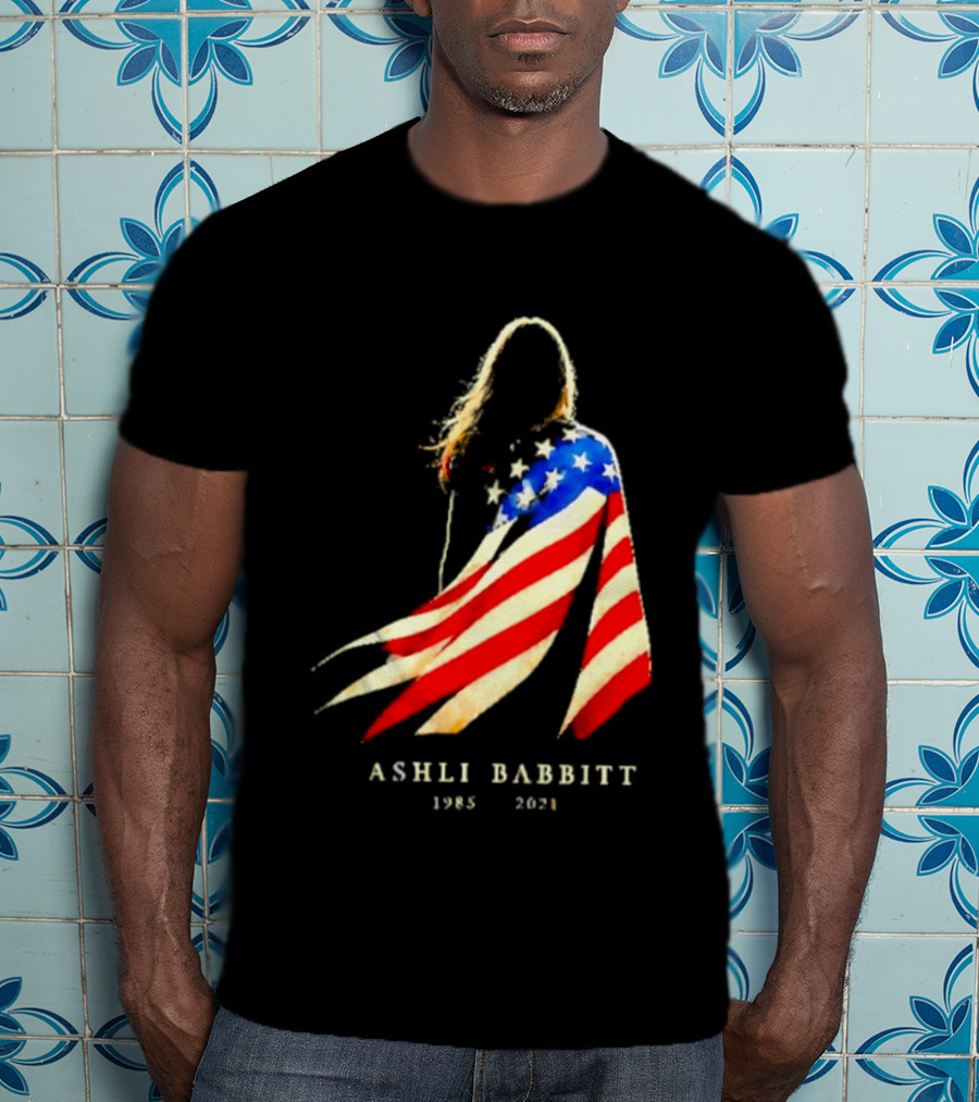 America Ashli Babbitt Memorial 1985 2021 Flag T-Shirt