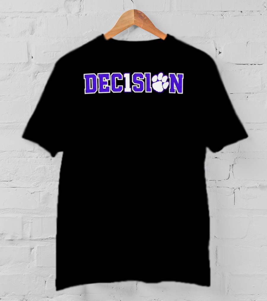 Decision Paw Tait Reynolds Clemson Tigers NCAA Football T-Shirt
