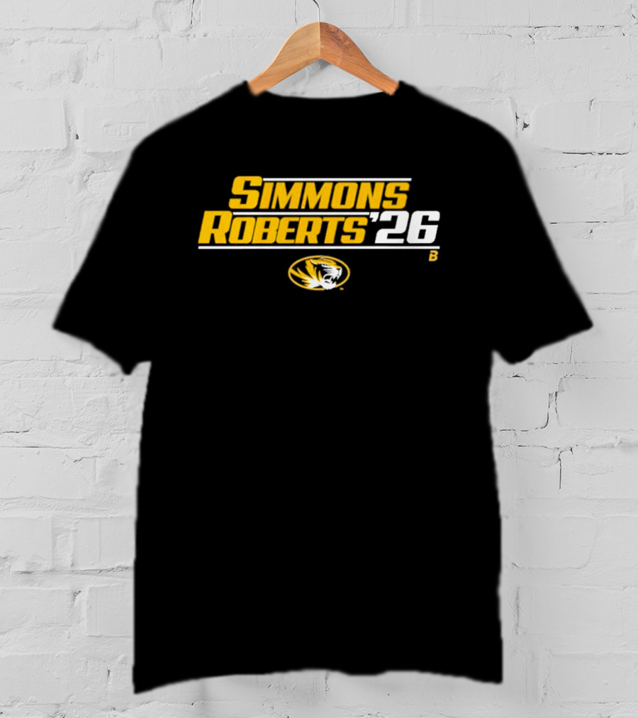 Missouri Tigers Simmons Roberts 26 College Football Mizzou T-Shirt