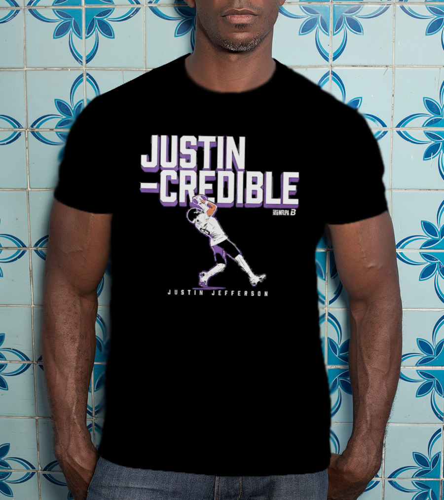 Justin Jefferson Justin Credible Minnesota Vikings Team 18 Football Player T-Shirt
