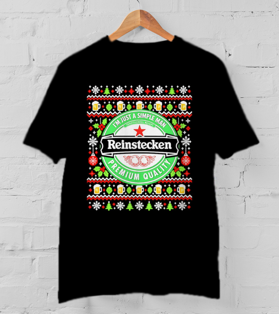 Reinstecken I'm Just A Simple Man Traditional Premium Quality Christmas Ugly T-Shirt