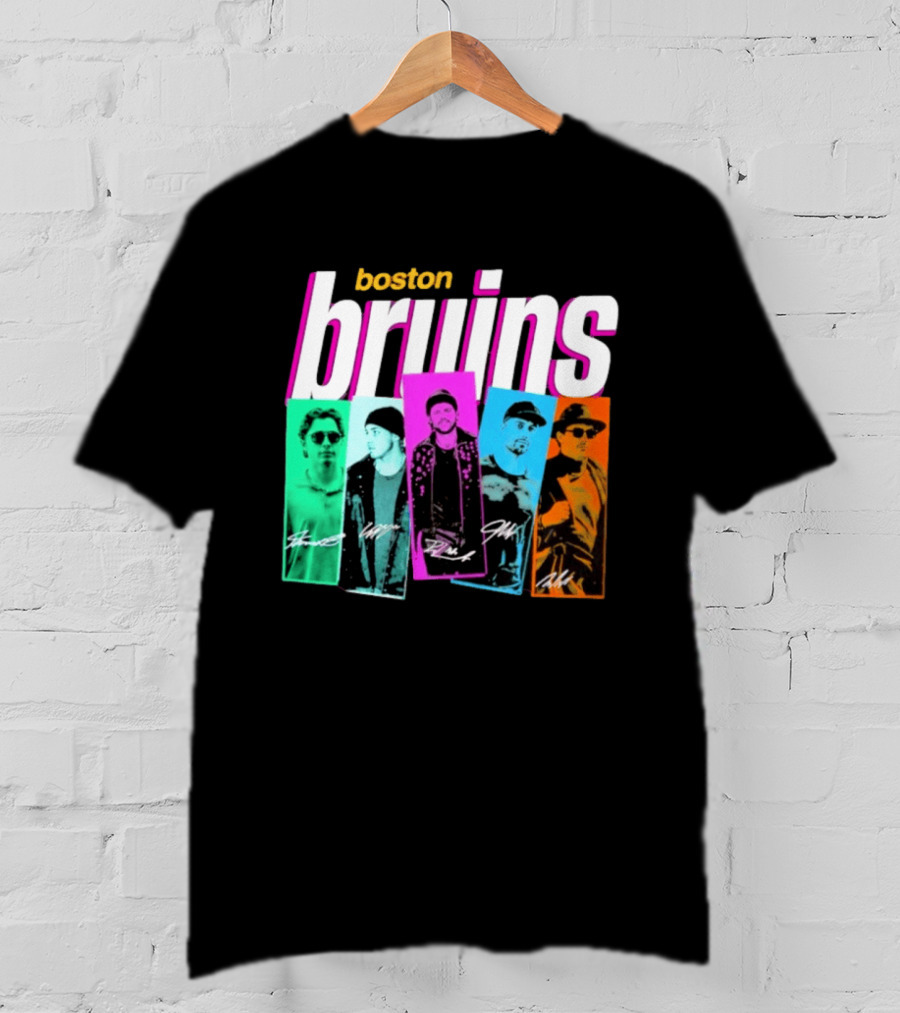 Boston Bruins Boy Band 2026 Player Portraits T-Shirt
